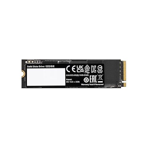 기가바이트 GIGABYTE AORUS Gen4 7300 SSD 1TB PCIe 4.0 NVMe M.2 Internal Solid State Hard Drive with Read Speed Up to 7300MB/s, Write Speed Up to 6000MB/s, AG4731TB