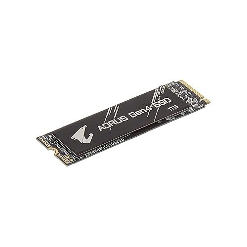기가바이트 GIGABYTE AORUS NVMe Gen4 M.2 1TB PCI-Express 4.0 Interface High Performance Gaming, 3D TLC NAND, External DDR Cache Buffer, SSD (GP-AG41TB)