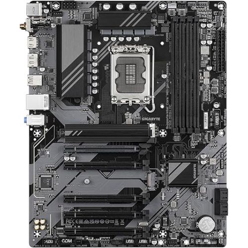 기가바이트 GIGABYTE B760 DS3H AC (rev. 1.0/1.1) LGA 1700 Intel B760 ATX Motherboard with DDR5, 2* M.2, PCIe 4.0, USB 3.2 Gen 2 Type-C, GbE LAN, Q-Flash Plus, PCIe EZ-Latch