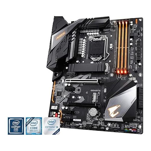 기가바이트 Gigabyte Z390 AORUS Elite (Intel LGA1151/Z390/ATX/2xM.2/Realtek ALC1220/RGB Fusion/Gaming Motherboard)