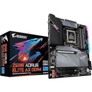 GIGABYTE Z690 AORUS Elite AX DDR4 (LGA 1700/ Intel Z690/ ATX/ DDR4/ Quad M.2/ PCIe 5.0/ USB 3.2 Gen2X2 Type-C/WiFi 6/2.5GbE LAN/Gaming Motherboard) (Renewed)