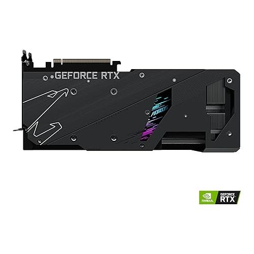 기가바이트 Gigabyte AORUS GeForce RTX 3080 Xtreme 10G (REV2.0) Graphics Card, Max Covered Cooling, LHR, 10GB 320-bit GDDR6X, GV-N3080AORUS X-10GD REV2.0 Video Card
