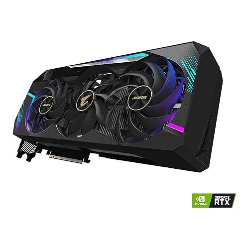 기가바이트 Gigabyte AORUS GeForce RTX 3080 Xtreme 10G (REV2.0) Graphics Card, Max Covered Cooling, LHR, 10GB 320-bit GDDR6X, GV-N3080AORUS X-10GD REV2.0 Video Card