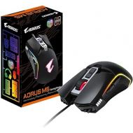 GIGABYTE AORUS RGB 16000 dpi Optical Sensor Fully Programmable and Saved Onboard 16.7M Customizable Lighting Gaming Mouse - GM-AORUS M5,Black