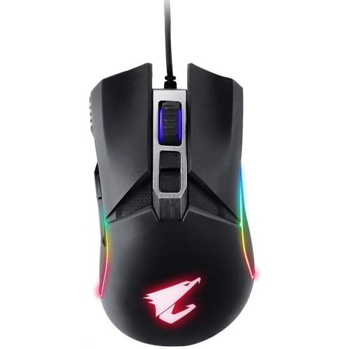 기가바이트 GIGABYTE AORUS RGB 16000 dpi Optical Sensor Fully Programmable and Saved Onboard 16.7M Customizable Lighting Gaming Mouse - GM-AORUS M5