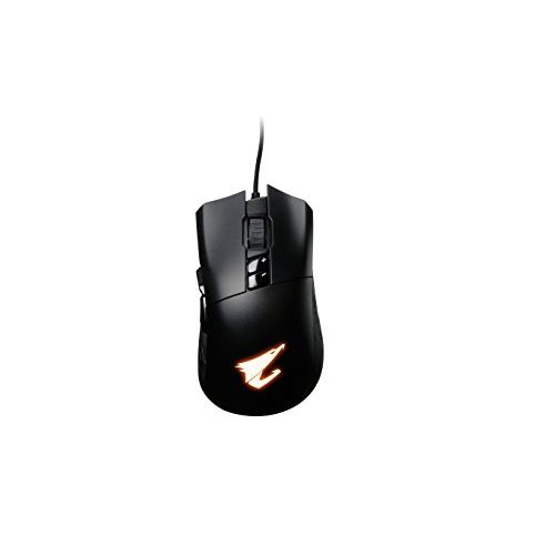 기가바이트 Gigabyte AORUS M3 Accurate 6400 DPI Optical Engine, Fully Programmable, Ergonomic Design, RGB Fusion Mouse GM-AORUS M3