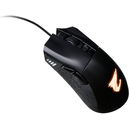 기가바이트 Gigabyte AORUS M3 Accurate 6400 DPI Optical Engine, Fully Programmable, Ergonomic Design, RGB Fusion Mouse GM-AORUS M3