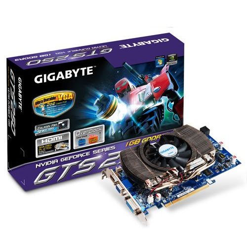 기가바이트 GIGABYTE GV N250OC 1GI REV 2 GIGABYTE GV-N250OC-1GI Rev 2.0 GeForce GTS 250 1GB 256-bit GDDR3 PCI