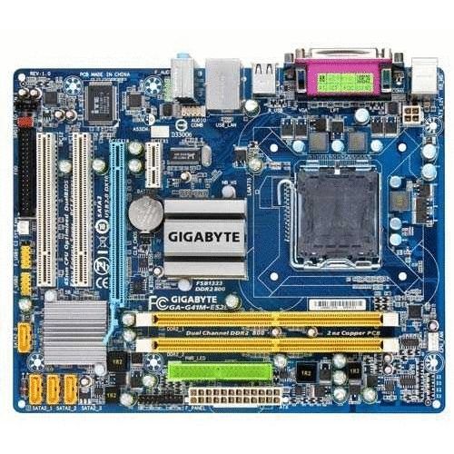 기가바이트 Gigabyte Core 2 Quad/Intel G41/DDR2/A&V&GbE/MATX/DualBIOS Motherboard GA-G41M-ES2L