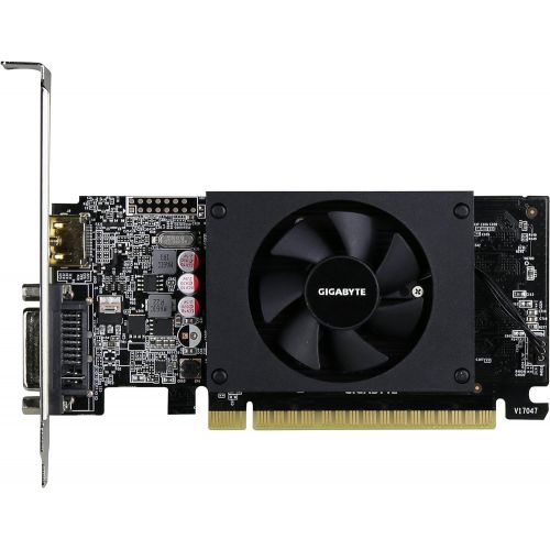 기가바이트 Gigabyte GeForce GT 710 2GB Graphic Cards and Support PCI Express 2.0 X8 Bus Interface. Graphic Cards GV-N710D5-2GL