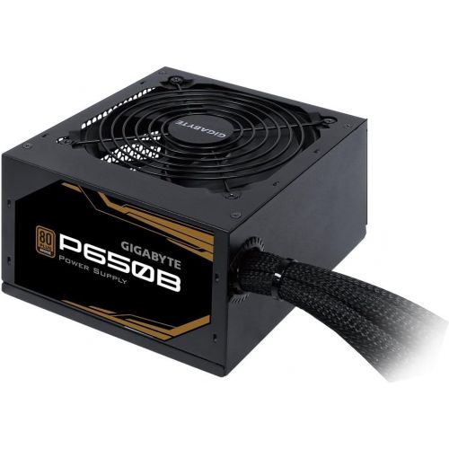 기가바이트 GIGABYTE P650B 80 Plus Bronze 650W, Quiet hYB Fan, Active Power Protection, 3 Year Warranty, Power Supply GP-P650B