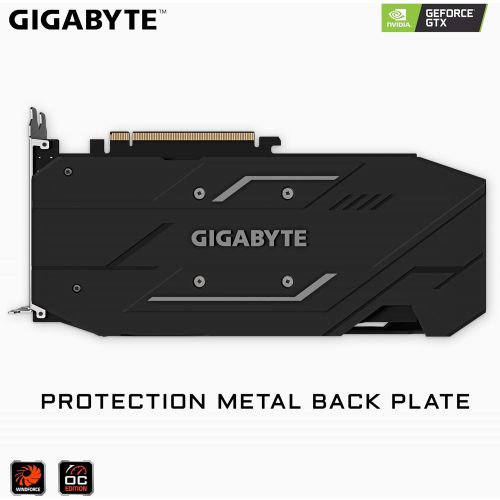기가바이트 Gigabyte GeForce GTX 1650 OC 4G Graphics Card, 2X Windforce Fans, 4GB 128-Bit GDDR5, Gv-N1650OC-4GD Video Card