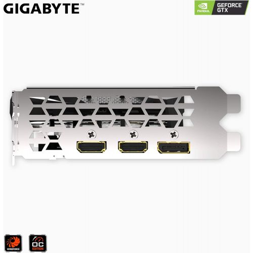 기가바이트 Gigabyte GeForce GTX 1650 OC 4G Graphics Card, 2X Windforce Fans, 4GB 128-Bit GDDR5, Gv-N1650OC-4GD Video Card