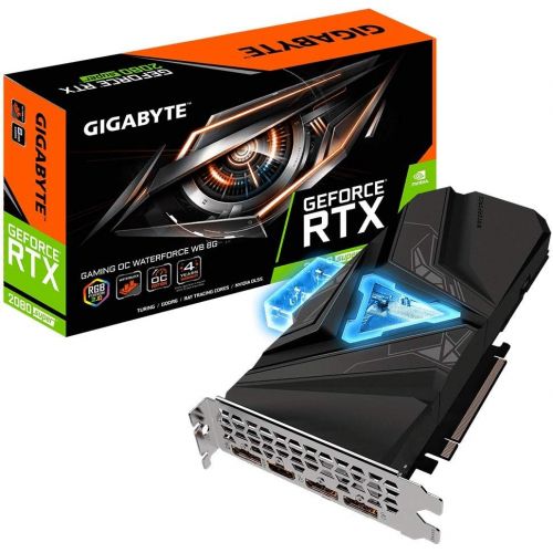 기가바이트 GIGABYTE GeForce RTX 2080 Super Gaming OC Waterforce WB 8G Graphics Card, Pre-Installed Waterblock, 8GB 256-Bit GDDR6, GV-N208SGAMINGOC WB-8GD Video Card