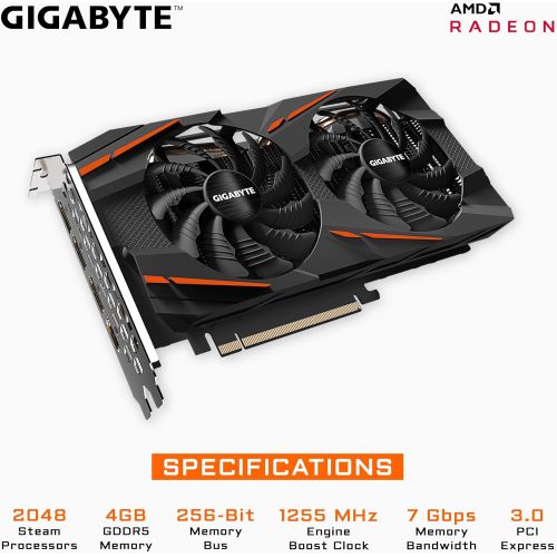 기가바이트 Gigabyte Radeon RX 570 Gaming 4GB Graphic Cards GV-RX570GAMING-4GD