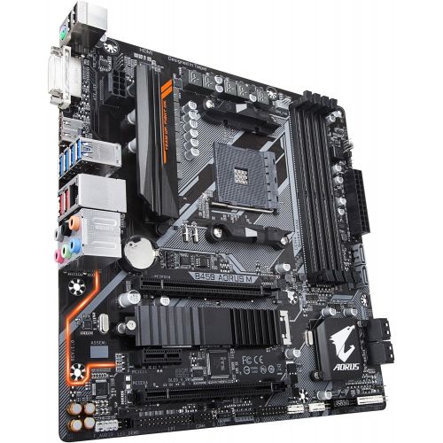 기가바이트 Gigabyte B450 AORUS M (AMD Ryzen AM4/M.2 Thermal Guard/HDMI/DVI/USB 3.1 Gen 2/DDR4/Micro ATX/Motherboard)