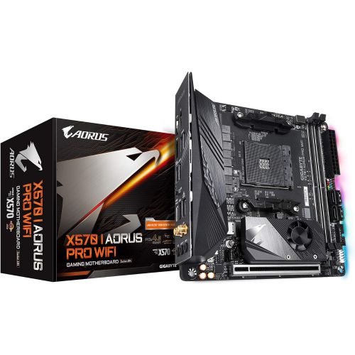 기가바이트 Gigabyte X570 I AORUS Pro WIFI (AMD Ryzen 3000/X570/Mini-Itx/PCIe4.0/DDR4/USB 3.1/Realtek ALC1220-Vb/DisplayPort 1.4/2xHDMI 2.0B/RGB Fusion 2.0/Gaming Motherboard)