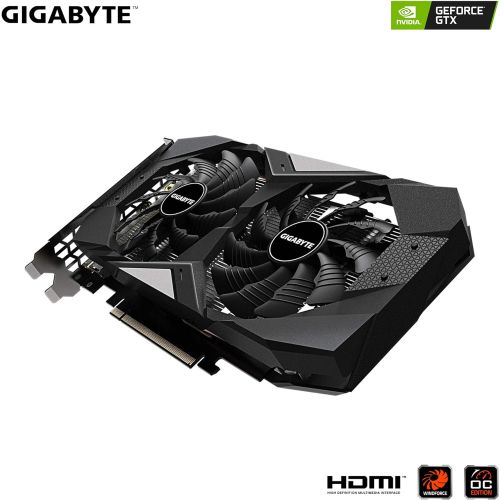 기가바이트 GIGABYTE GeForce GTX 1660 Ti OC 6G 192-bit GDDR6 DisplayPort 1.4 HDMI 2.0B with Windforce 2X Cooling System Graphic Cards- Gv-N166TOC-6GD