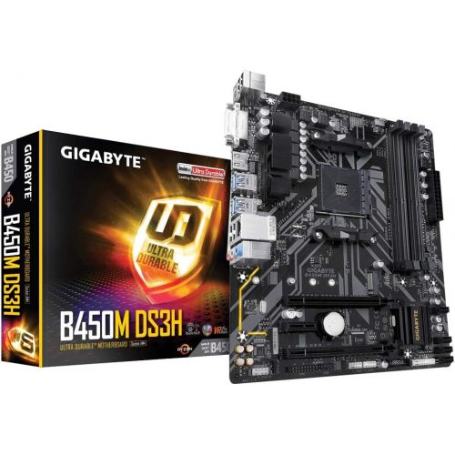 기가바이트 Gigabyte B450M DS3H (AMD Ryzen AM4/M.2/HMDI/DVI/USB 3.1/DDR4/Micro ATX/Motherboard)