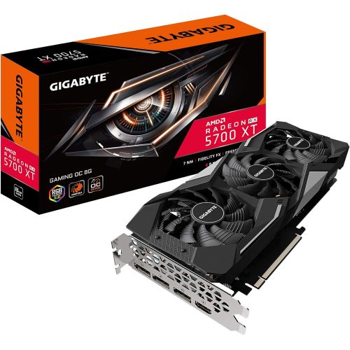 기가바이트 Gigabyte Radeon Rx 5700 Xt Gaming OC 8G Graphics Card, PCIe 4.0, 8GB 256-Bit GDDR6, Gv-R57XTGAMING OC-8GD Video Card