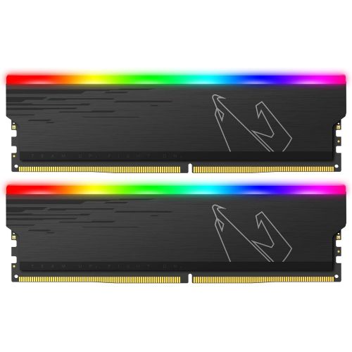기가바이트 Gigabyte AORUS GP-ARS16G37 (RGB/ 16GB RAM Memory Kit (2x8GB)/ 3733MHz/ Supports AORUS Memory Boost/ RGB Fusion 2.0/ Selected High Quality Memory Ics/ 100% Sorted and Tested/ Memory)