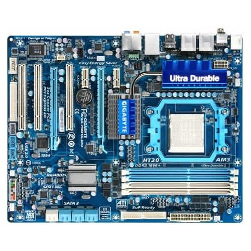 기가바이트 Gigabyte AMD AM3 Phenom II/Socket AM3/AMD 790X/4DDR3-1866(OC)/ATI CrossFireX/GbE/7.1-CH ATX Motherboard GA-790XTA-UD4