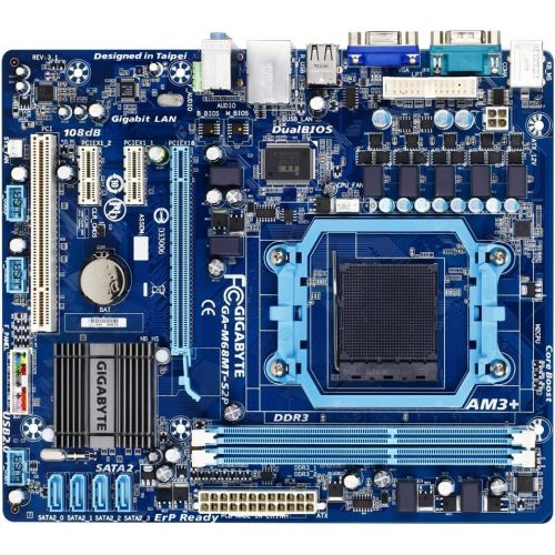 기가바이트 GIGABYTE GA-M68MT-S2P Socket AM3/ GeForce 7025/ DDR3/ A&V&GbE/ MATX Motherboard