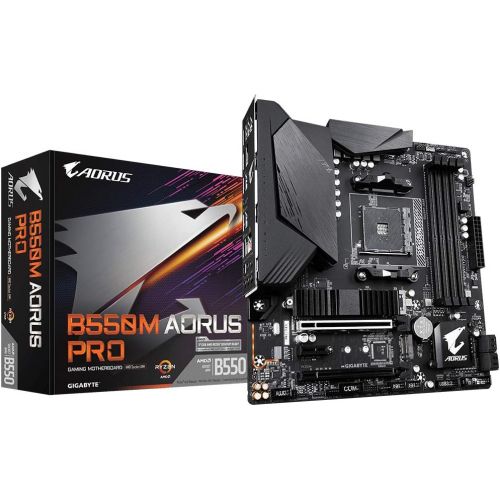 기가바이트 Gigabyte AMD B550M AORUS PRO Socket AM4 Micro ATX DDR4 Motherboard