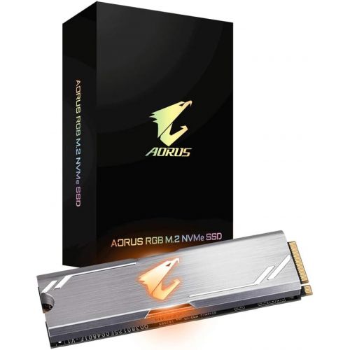 기가바이트 GIGABYTE 512GB Aorus RGB M.2 PCI Express 3.0 3D TLC NVMe Internal Solid State Drive