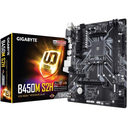 기가바이트 Gigabyte GBB 450M S2H (Sockets AM4 / B450 / DDR4 / S-ATA 600 / Micro ATX)