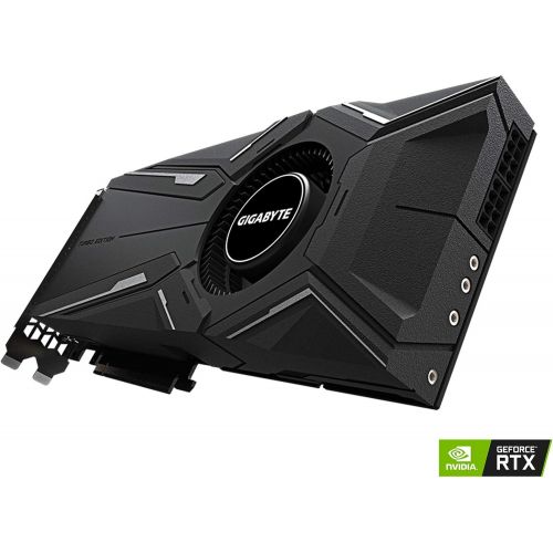 기가바이트 GIGABYTE GeForce RTX 2080 Ti Turbo OC 11G (rev. 2.0) Graphics Card, Turbo Style Fan, 11GB 352-Bit GDDR6, GV-N208TTURBO OC-11GC REV2.0 Video Card