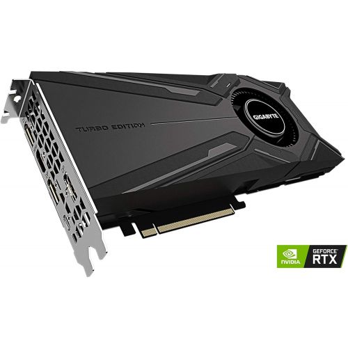 기가바이트 GIGABYTE GeForce RTX 2080 Ti Turbo OC 11G (rev. 2.0) Graphics Card, Turbo Style Fan, 11GB 352-Bit GDDR6, GV-N208TTURBO OC-11GC REV2.0 Video Card