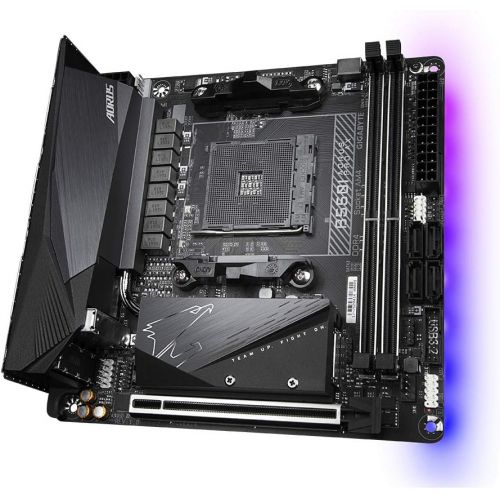 기가바이트 Gigabyte B550I-AORUS-PRO-AX MAB AMD B550I AM4 DDR4 5300 MHz HDMI AORUS PRO