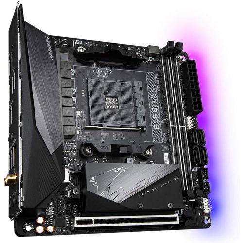 기가바이트 Gigabyte B550I-AORUS-PRO-AX MAB AMD B550I AM4 DDR4 5300 MHz HDMI AORUS PRO