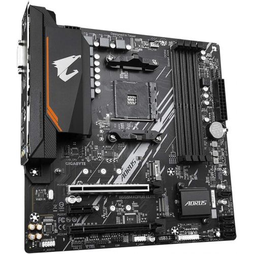 기가바이트 Gigabyte AMD B550 AORUS Elite Socket AM4 Micro ATX DDR4-SDRAM Motherboard