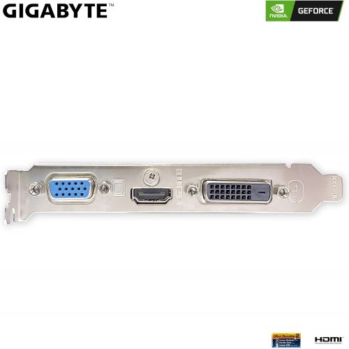 기가바이트 Gigabyte GeForce GT 710 2GB Graphic Cards and Support PCI Express 2.0 X8 Bus Interface. Graphic Cards Gv-N710D5-2Gil