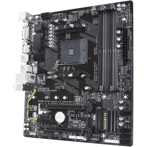 기가바이트 GIGABYTE GA-AB350M-DS3H (AMD Ryzen AM4/ B350/ 4x DDR4/ HDMI/ M.2/ SATA/ USB 3.1 Gen 1/ / RGB Fusion/ Micro ATX/ Motherboard)