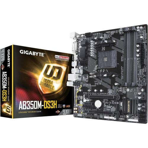 기가바이트 GIGABYTE GA-AB350M-DS3H (AMD Ryzen AM4/ B350/ 4x DDR4/ HDMI/ M.2/ SATA/ USB 3.1 Gen 1/ / RGB Fusion/ Micro ATX/ Motherboard)