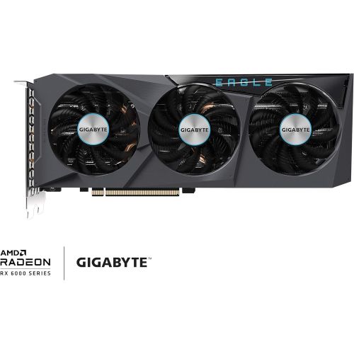 기가바이트 Gigabyte Radeon RX 6700 XT Eagle 12G Graphics Card, WINDFORCE 3X Cooling System, 12GB 192-bit GDDR6, GV-R67XTEAGLE-12GD Video Card