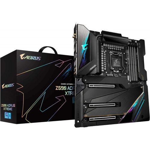 기가바이트 GIGABYTE Z590 AORUS Xtreme (LGA 1200/ Intel/ Z590/ E-ATX/Triple M.2/ USB 3.2 Gen2X2 Type-C/Intel WiFi 6E/ AQUANTIA 10GbE LAN/Intel Thunderbolt 4/ AORUS PRO Gen4 AIC Adaptor/Gaming