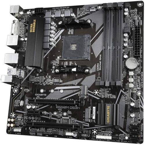 기가바이트 GIGABYTE B550M DS3H (AM4 AMD/B550/Micro ATX/Dual M.2/SATA 6Gb/s/USB 3.2 Gen 1/PCIe 4.0/HMDI/DVI/DDR4/Motherboard)