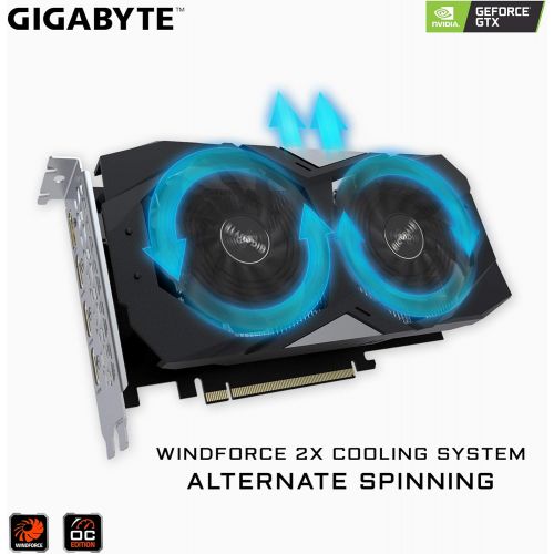 기가바이트 Gigabyte Geforce GTX 1050 Ti OC 4GB GDDR5 128 Bit PCI-E Graphic Card (GV-N105TOC-4GD)