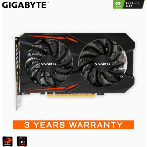 기가바이트 Gigabyte Geforce GTX 1050 Ti OC 4GB GDDR5 128 Bit PCI-E Graphic Card (GV-N105TOC-4GD)