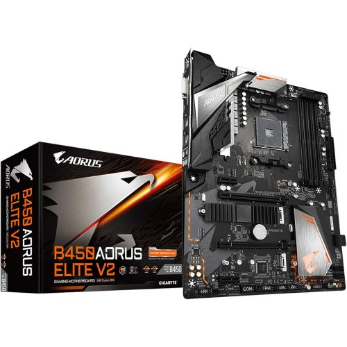 기가바이트 Gigabyte B450 AORUS Elite V2 (AMD Ryzen AM4/ATX/M.2 Thermal Guard/Hmdi/DVI/USB 3.1/DDR4/Motherboard)