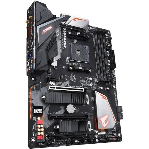 기가바이트 GIGABYTE B450 AORUS PRO Wi-Fi (AMD Ryzen AM4/ATX/M.2 Thermal Guard with Onboard Wi-Fi/HDMI/DVI/USB 3.1 Gen 2/DDR4/Motherboard)