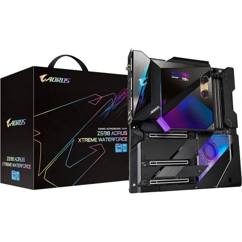 기가바이트 GIGABYTE Z590 AORUS Xtreme WATERFORCE (Z590 AORUS Xtreme WB) (LGA 1200/ Intel/ Z590/ ATX/Triple M.2/ PCIe 4.0/ USB 3.2 Gen2X2 Type-C/Intel WiFi 6E/ 2.5GbE LAN/AQUANTIA 10GbE Base-T