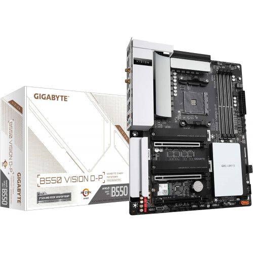 기가바이트 GIGABYTE B550 Vision D-P (AM4/ AMD/ B550/ ATX/Dual M.2/ SATA 6Gb/s/USB 3.2 Type-C/Thunderbolt 3/ WiFi 6/ Dual 2.5GbE LAN/PCIe 4.0/ Motherboard)