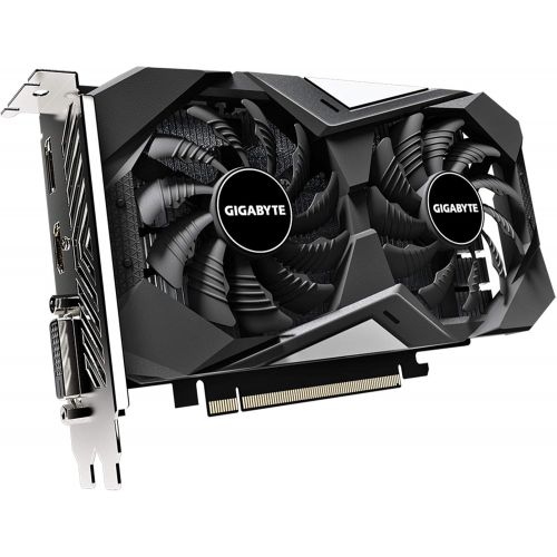 기가바이트 Gigabyte GeForce GTX 1650 D6 WINDFORCE OC 4G (rev. 2.0) Graphics Card, 172mm Compact Size, 4GB 128-Bit GDDR6, GV-N1656WF2OC-4GD REV2.0 Video Card