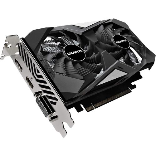 기가바이트 Gigabyte GeForce GTX 1650 D6 WINDFORCE OC 4G (rev. 2.0) Graphics Card, 172mm Compact Size, 4GB 128-Bit GDDR6, GV-N1656WF2OC-4GD REV2.0 Video Card