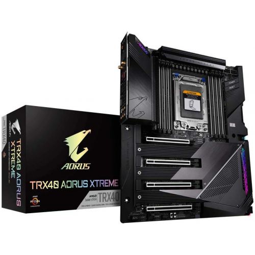 기가바이트 GIGABYTE TRX40 AORUS Xtreme (sTRX/AMD/TRX40/Fins-Array Heatsink/16+3 Phases Infineon Digital VRM/Gen 4 AIC with 4 X M.2 NVMe/Intel WiFi 6/Intel Dual 10GbE LAN/XL-ATX/Motherboard)